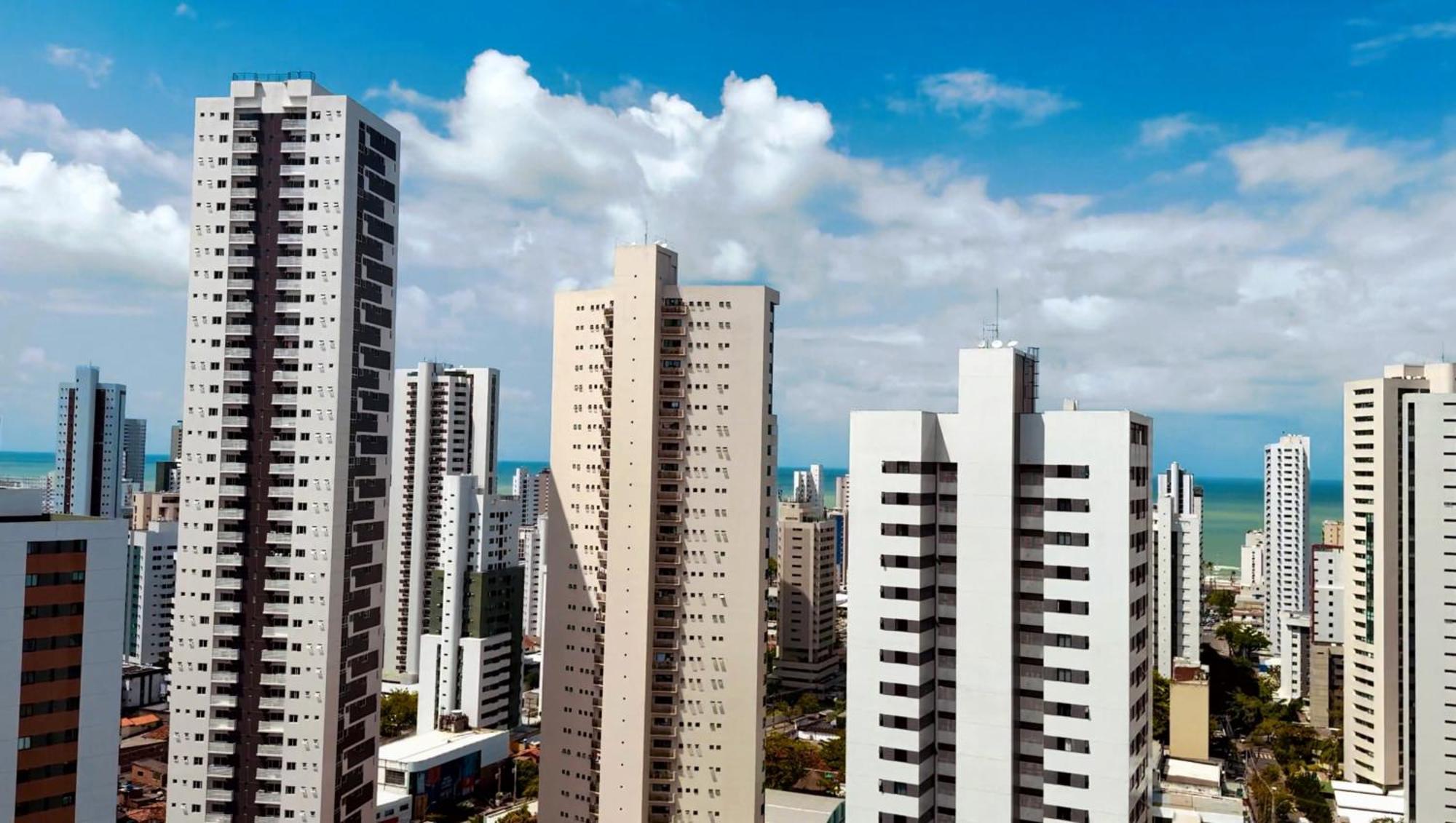Flat Piscina No Rooftop Aluguel Temporada Em Recife Exterior foto